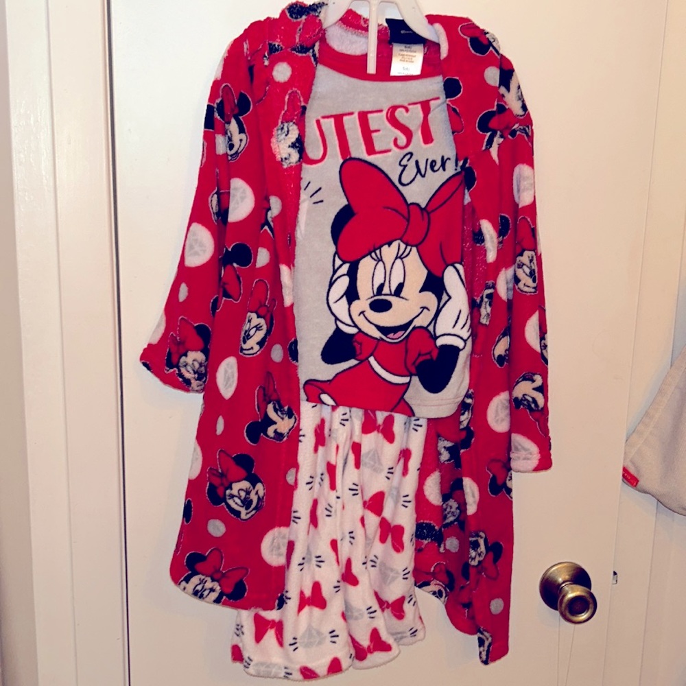 Disney Mini Mouse pajama robe set
